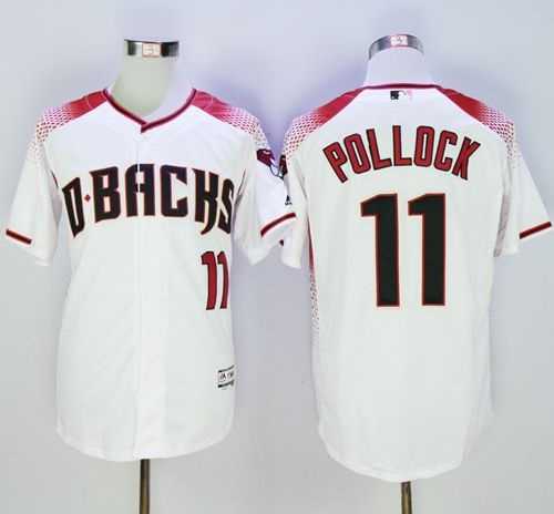 Arizona Diamondbacks #11 A. J. Pollock White Brick New Cool Base Stitched Baseball Jersey Sanguo,We sell and wholesale Arizona Diamondbacks #11 A. J. Pollock White Brick New Cool Base Stitched Baseball Jersey Sanguo on line form chian!